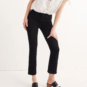 Madewell cali- kick boot crop jeans